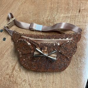 Rare Disney parks Rose Gold Fanny Pack by Loungefly